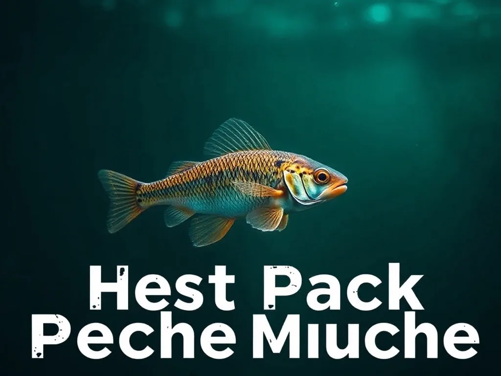 Pêcheur à la mouche, chest pack sur la poitrine, canne en main