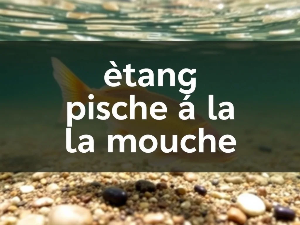 Pêcheur à la mouche lançant sa ligne au-dessus d'un étang calme bordé de roseaux